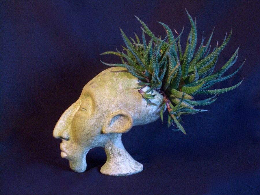 Rohbrand mit Patina 35cm