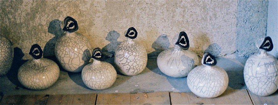 Paperclay mit Porzellanzähnen 20-30cm