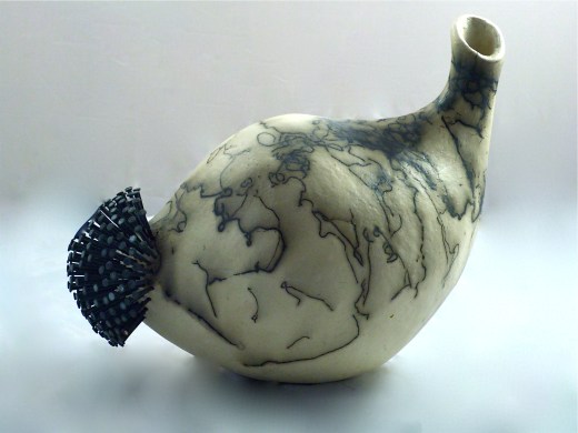 Pferdehaar Raku 20cm